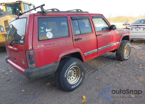 2001 Jeep Cherokee Sport из США, поврежденный, VIN 1J4FF48S21L542961